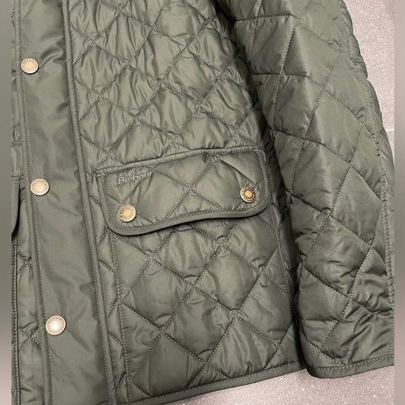 Barbour Men’s Lowerdale Sage Quilted Jacket, size L - Picture 7 of 7